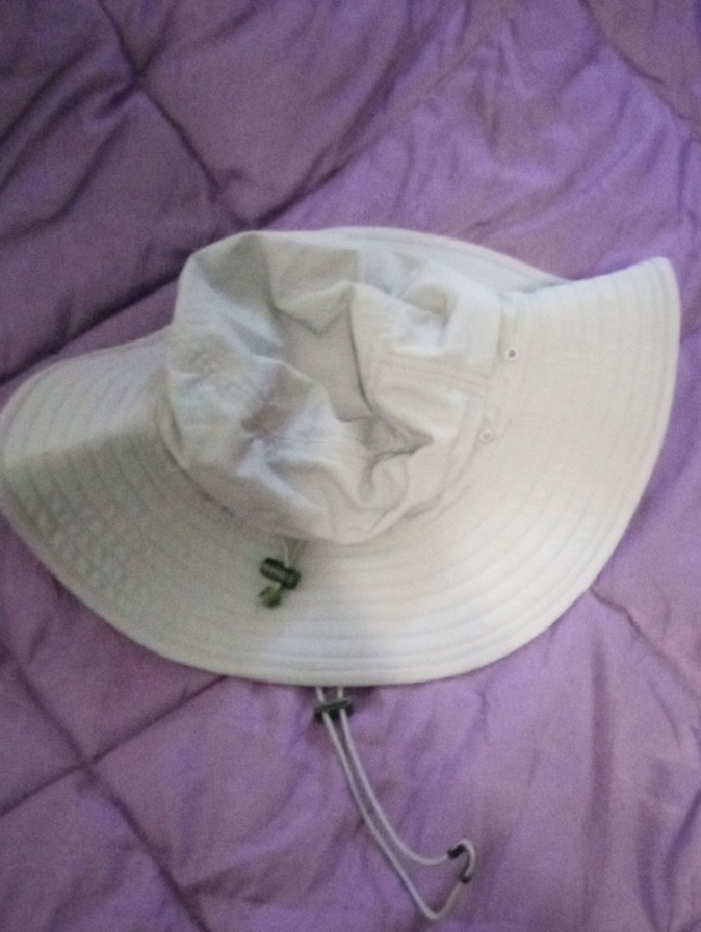 The North Face Purple Wide-Brim Sun Hat with Chin Cord
